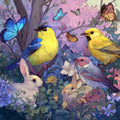 Birds, Bunnies, Butterflies Vinyl Sticker 3"x4"