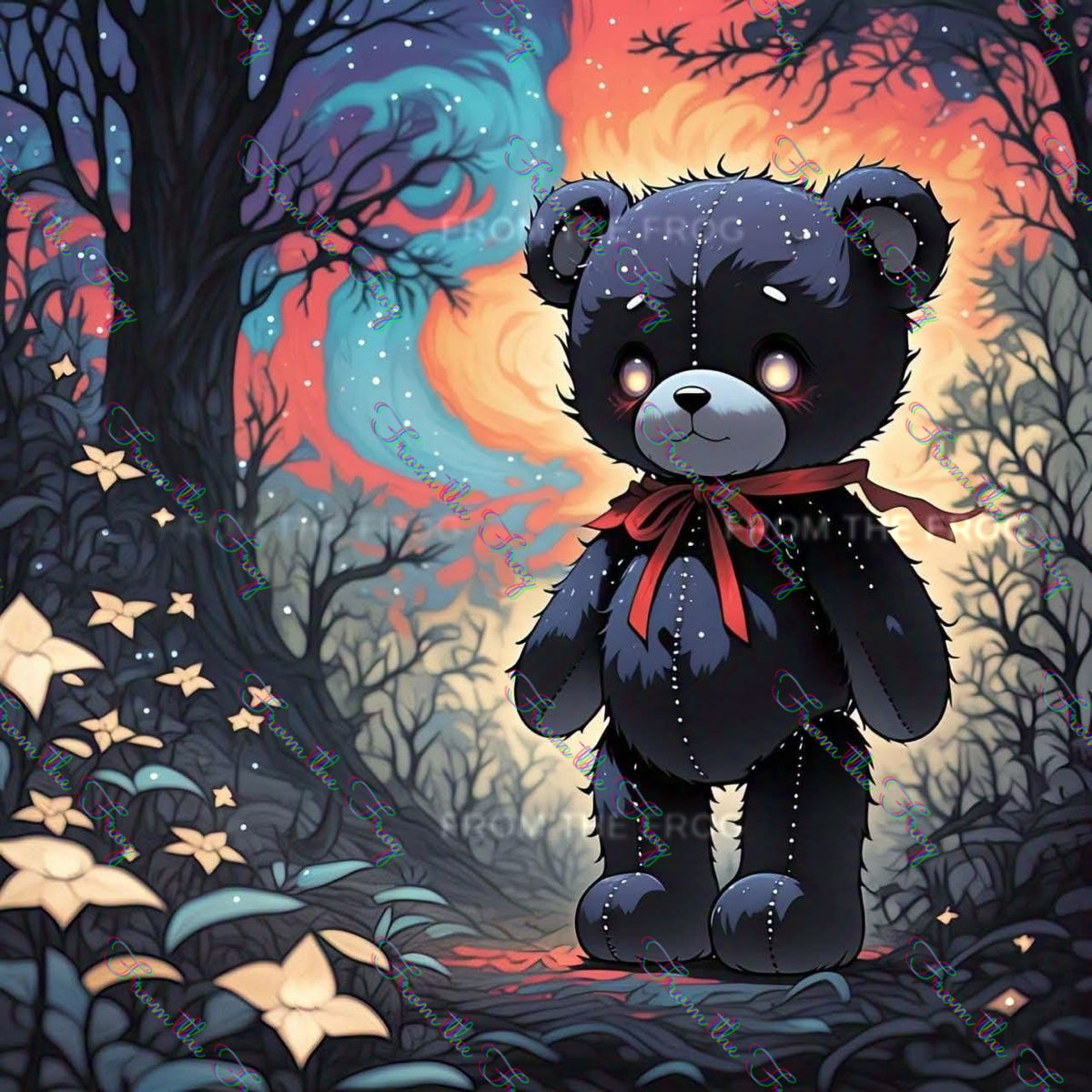 Vivid Bear Vinyl Sticker 3"x4"