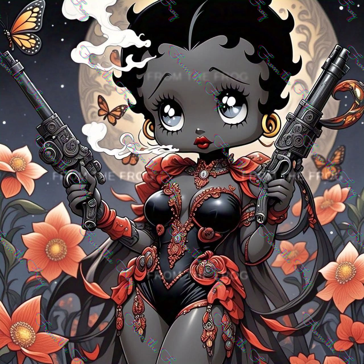 Boop Noire Vinyl Sticker 3"x4"