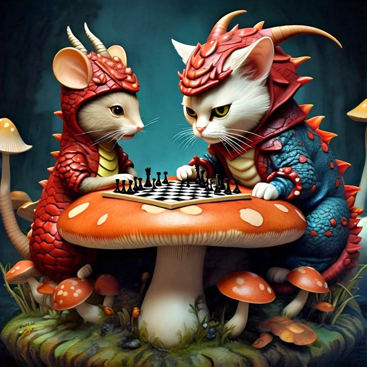 Chess Rivalry Vinyl Sticker 3"x4"