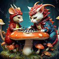 Chess Rivalry Vinyl Sticker 3"x4"