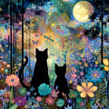 Cat Woods Vinyl Sticker 3"x4"