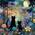 Cat Woods Vinyl Sticker 3"x4"
