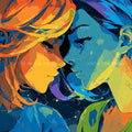 Fire and Ice Vinyl Sticker 3"x4"