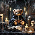 Spooky Bear Vinyl Sticker 3"x4"