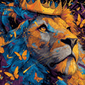 Butterfly King Vinyl Sticker 3"x4"