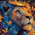 Butterfly King Vinyl Sticker 3"x4"
