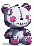 Magenta Bear Vinyl Sticker 3"x4"