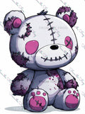 Magenta Bear Vinyl Sticker 3"x4"