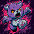 Rage Bear Vinyl Sticker 3"x4"
