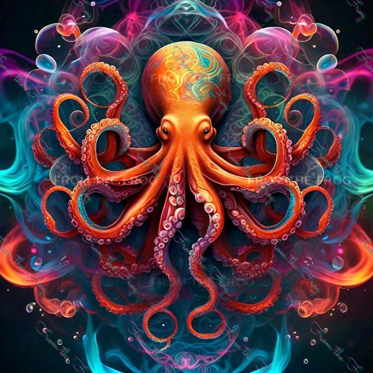 Space Kraken Vinyl Sticker 3"x4"